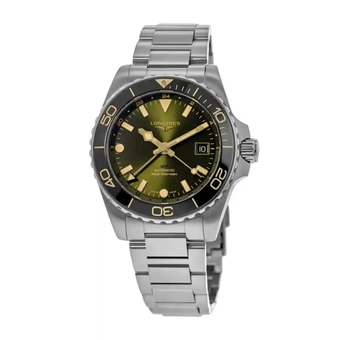 Longines HydroConquest GMT Automatic Groen 41 mm