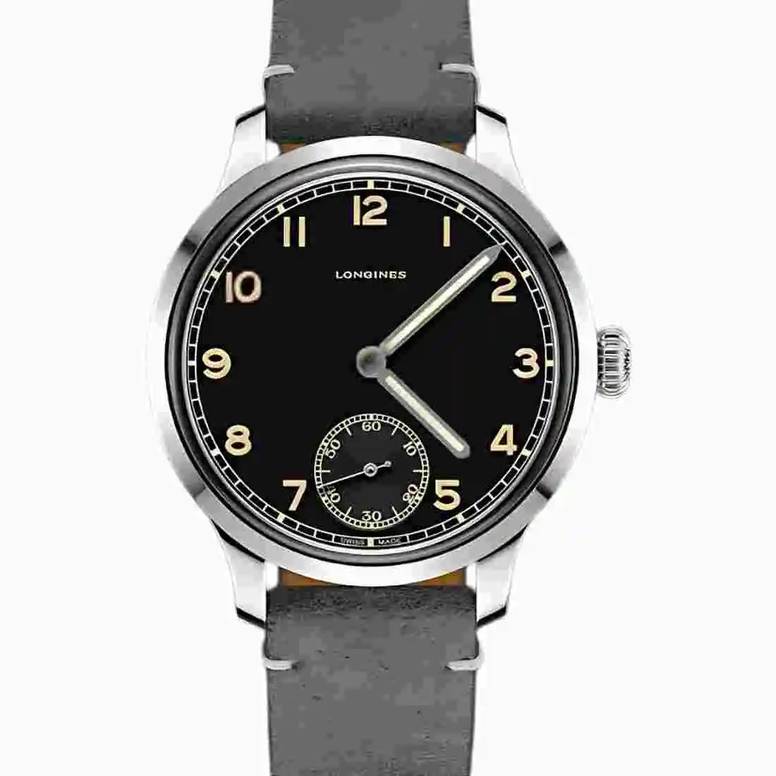 Longines Longines Heritage Handaufzug Schwarz