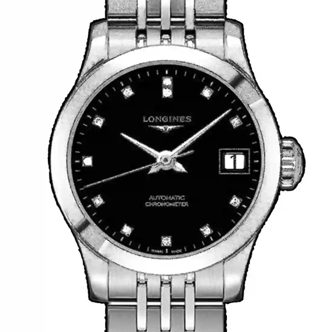 Longines Record Automatik Schwarz