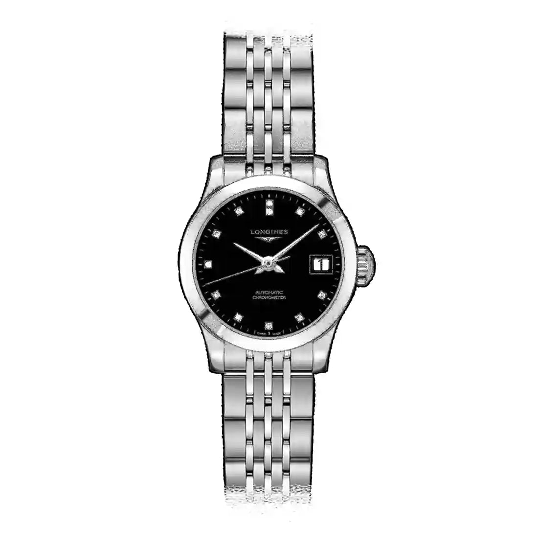 Longines Record Automatik Schwarz