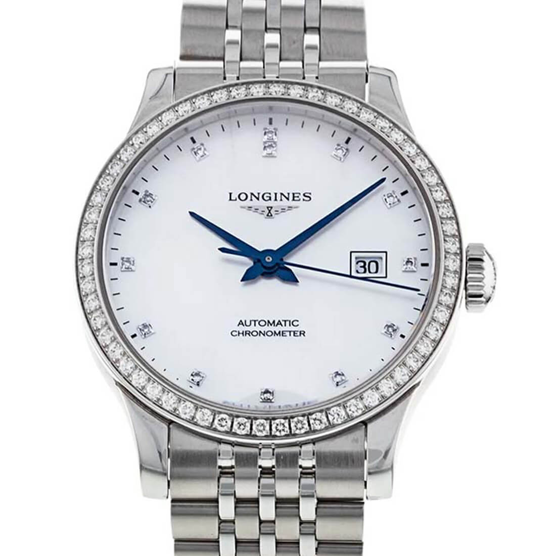 Longines Record Automatik Perlmutt