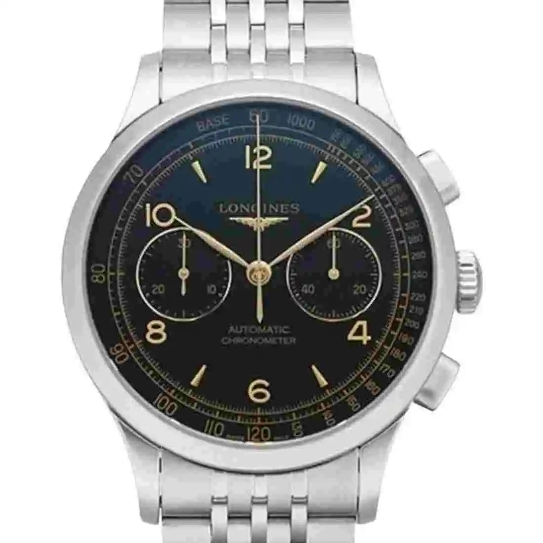 Longines Record Automatic Zwart 40 mm