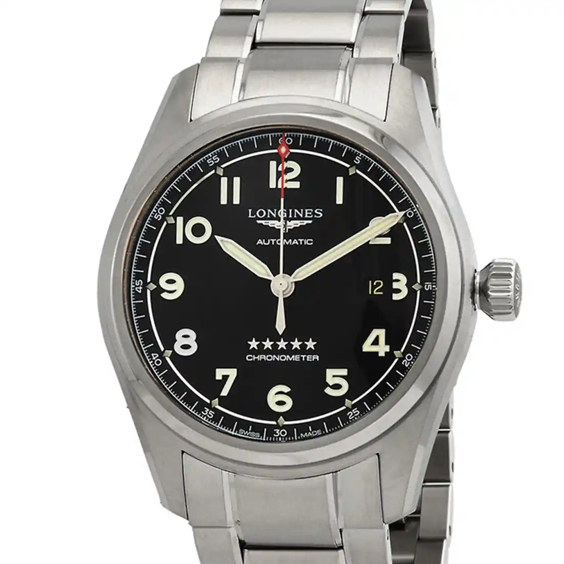 Longines Spirit Automatic Zwart 42 mm