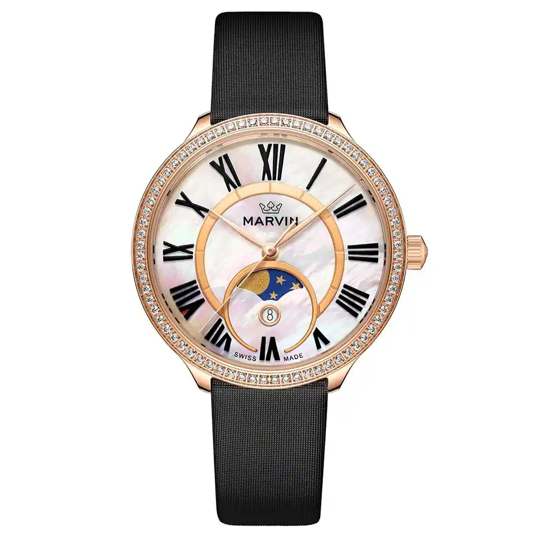 Montres Marvin, collection Ma Chérie, Quartz Mère De Perle