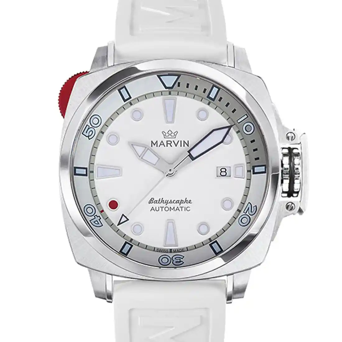 Marvin Watches Malton Bathyscaphe Diver Automatic White 43mm
