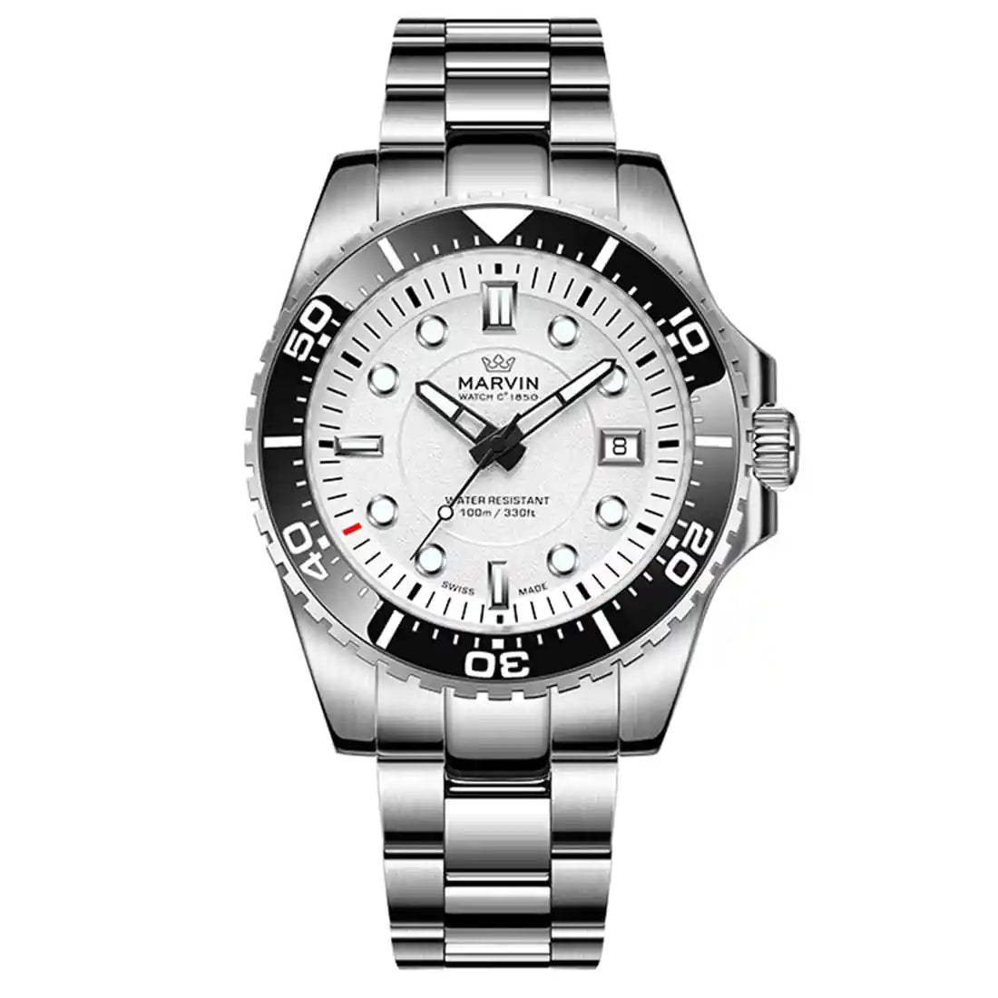 Montre Marvin Malton Diver Automatique Blanc