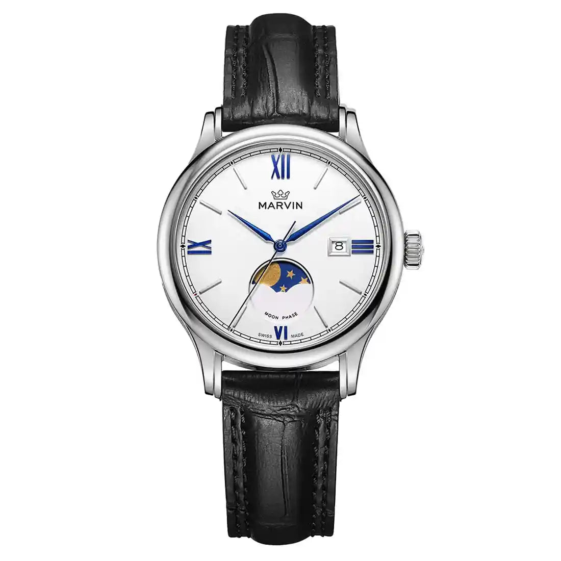 Montre Marvin Malton Rond Quartz Blanc