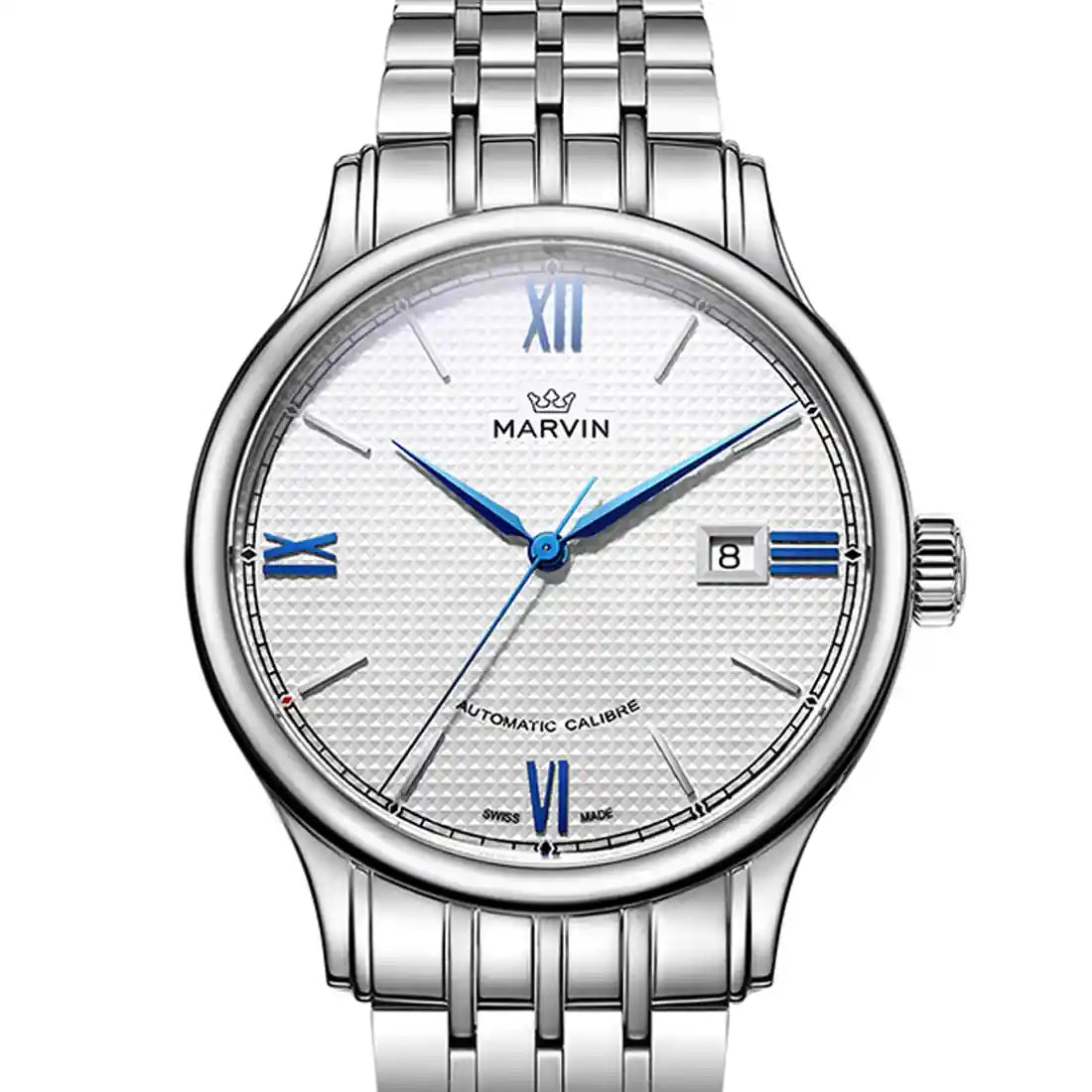 Marvin Watches Malton Round Automatic White 42mm