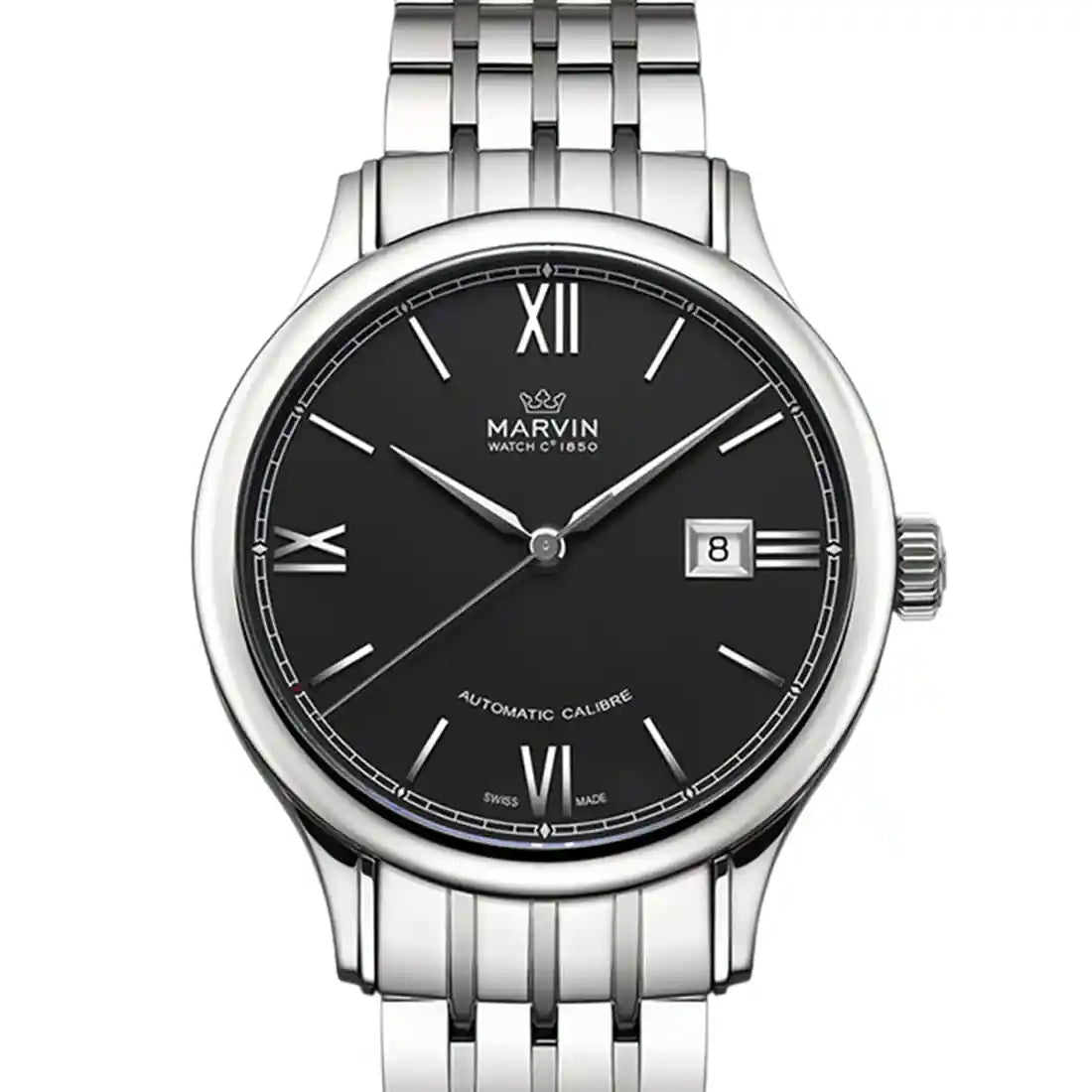 Marvin Watches Malton Round Automatic Black 41mm