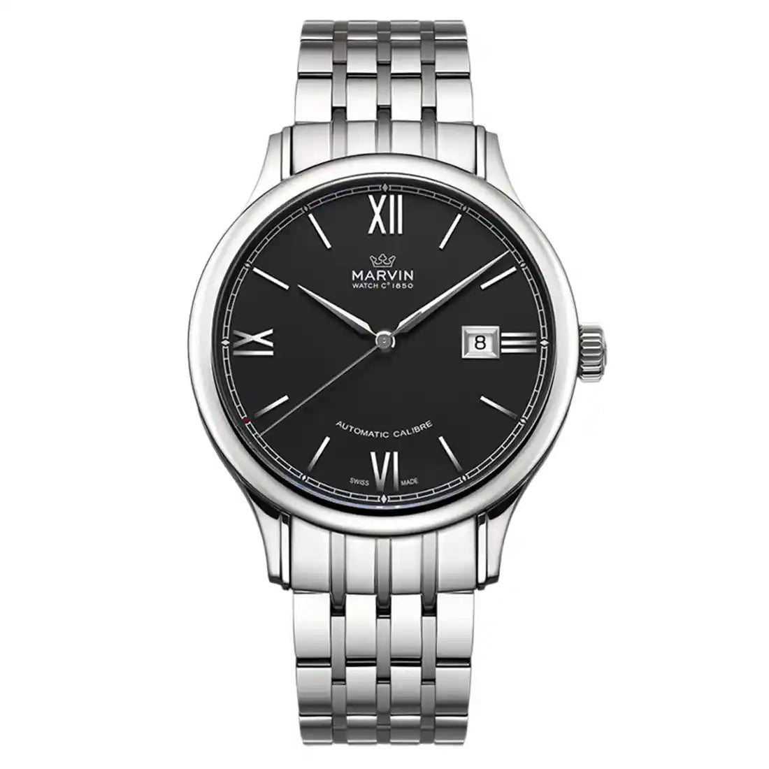 Marvin Watches Malton Round Automatic Black 41mm