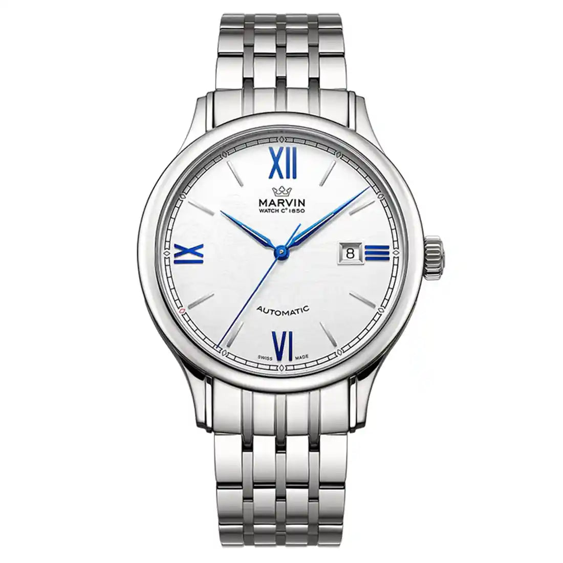 Montre Marvin Malton Rond Automatique Blanc