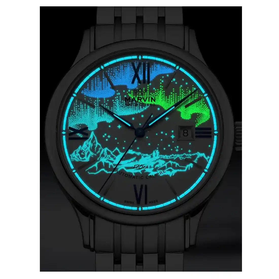 Marvin Watches Malton Round Automatic White 41mm