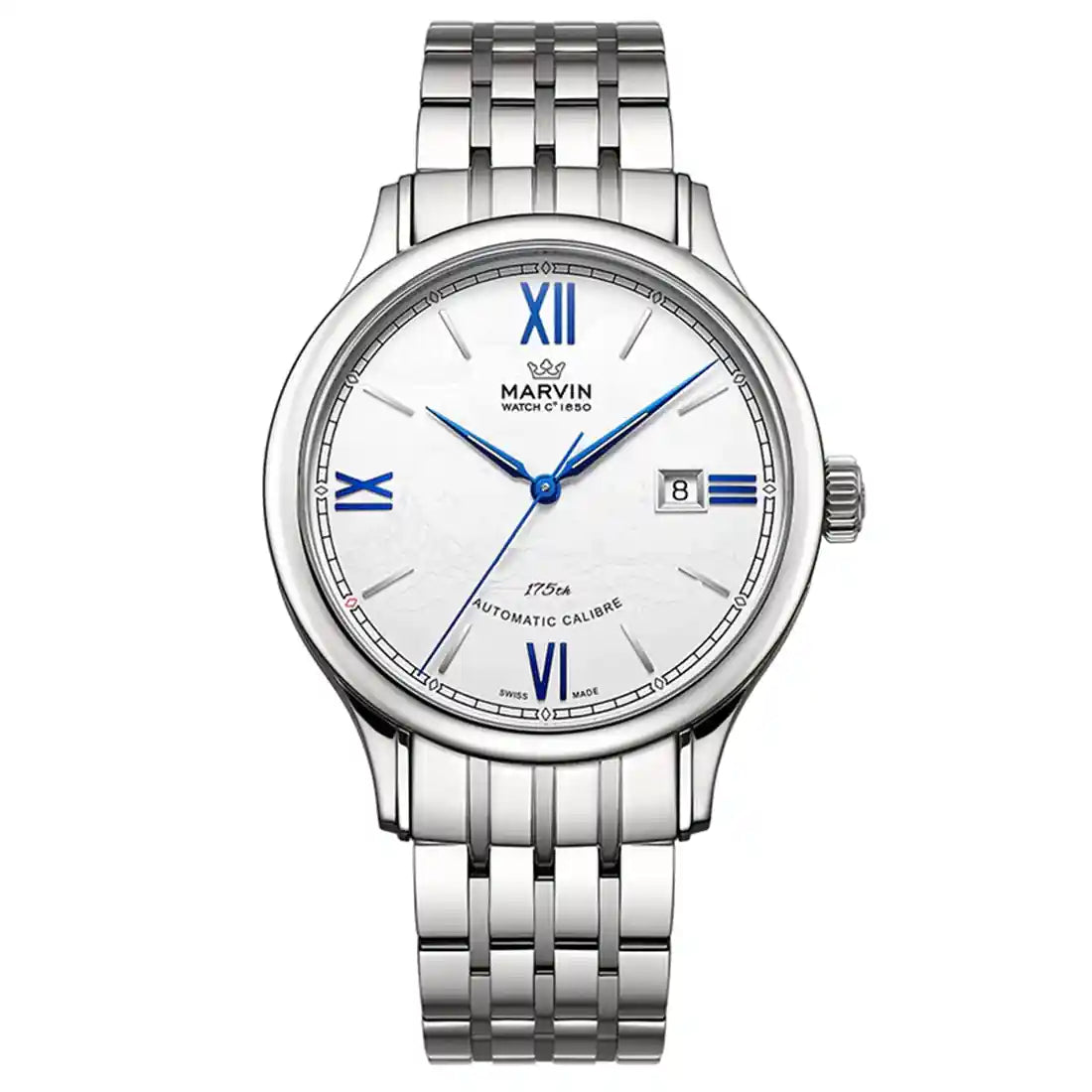 Montre Marvin Malton Rond Automatique Blanc