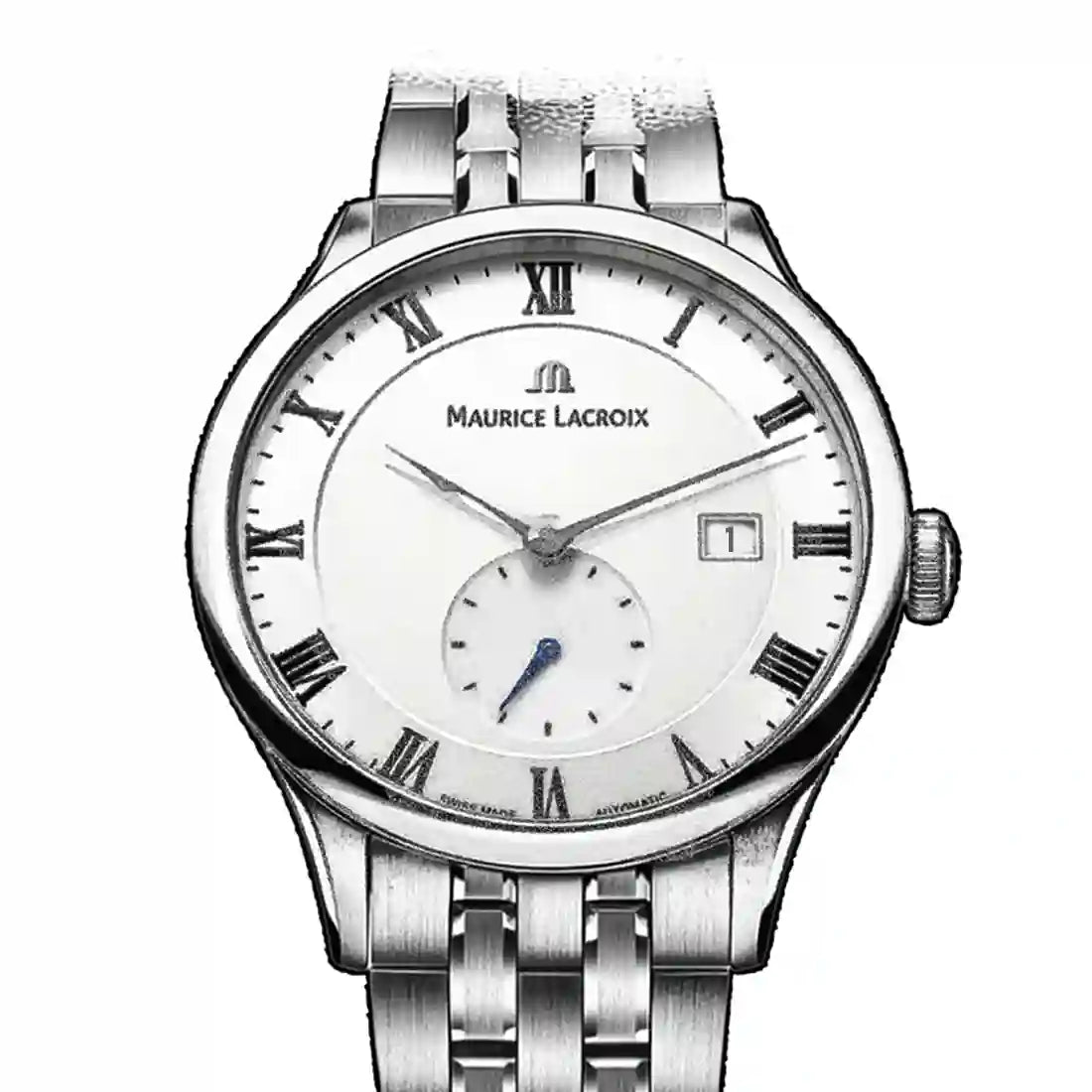 Maurice Lacroix Masterpiece met handopwinding, zilver, 46 mm