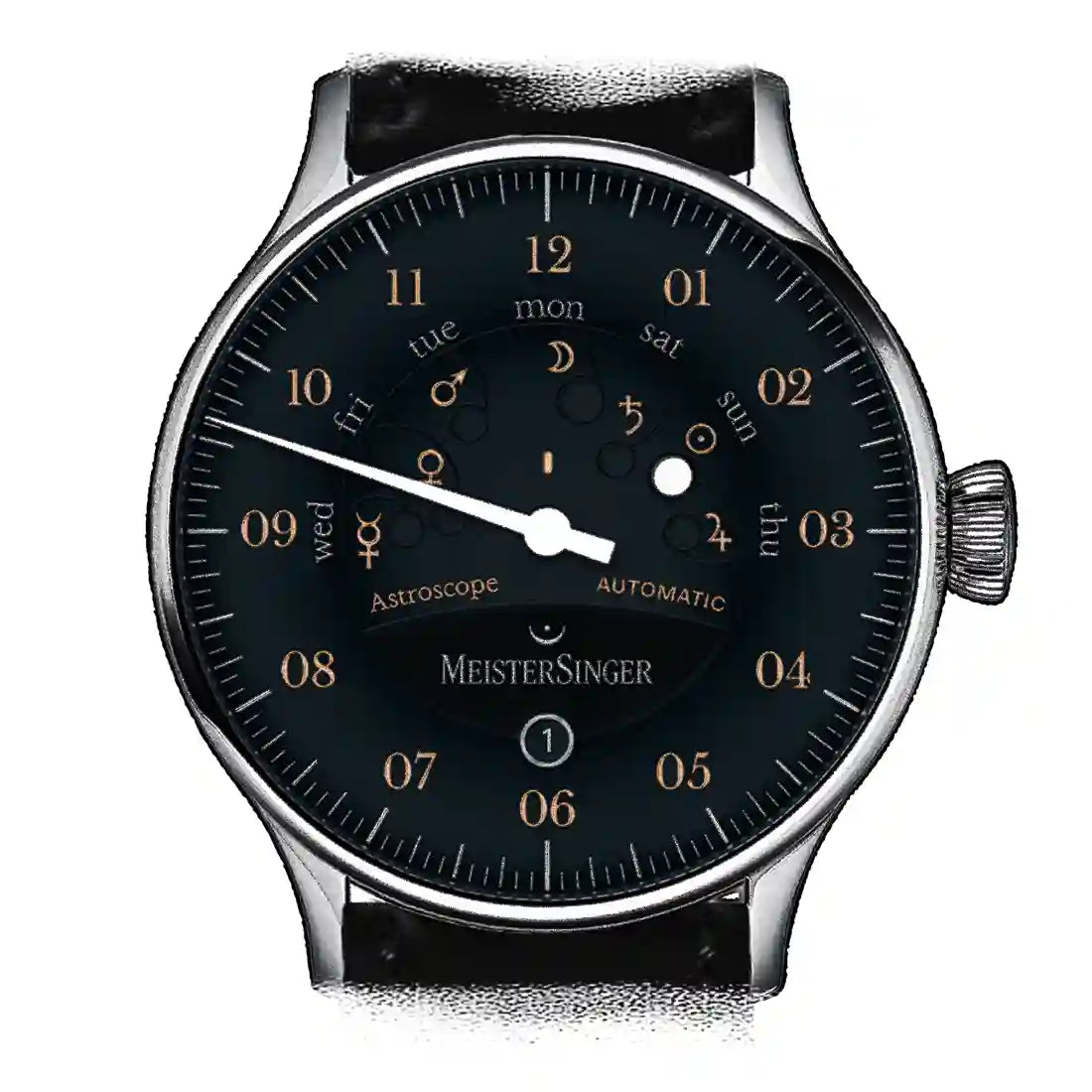 Meistersinger Astroscope Automatik Schwarz