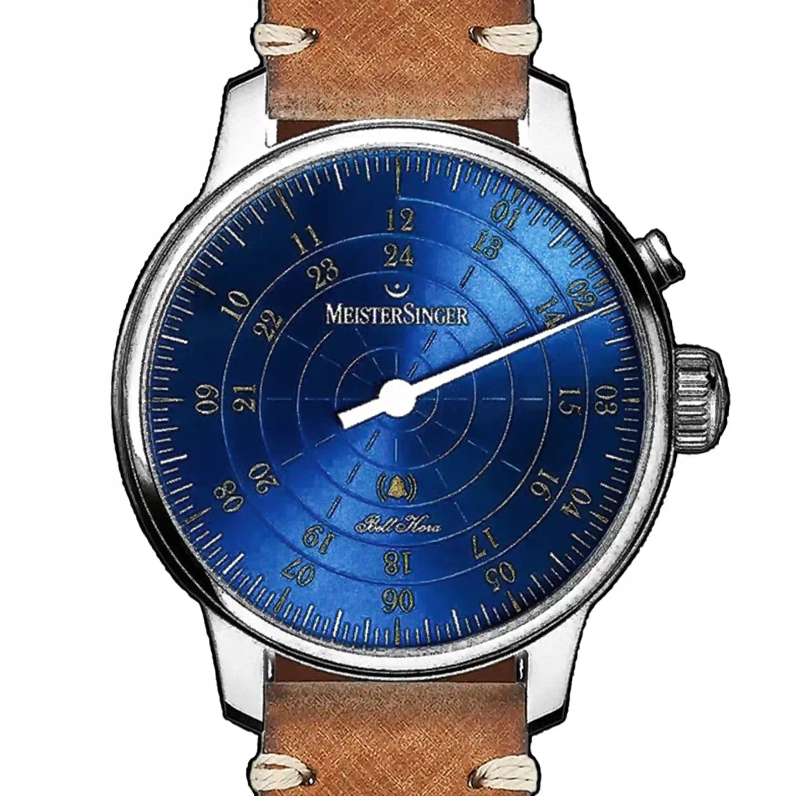 Meistersinger Bell Hora Automatique Bleu 43mm