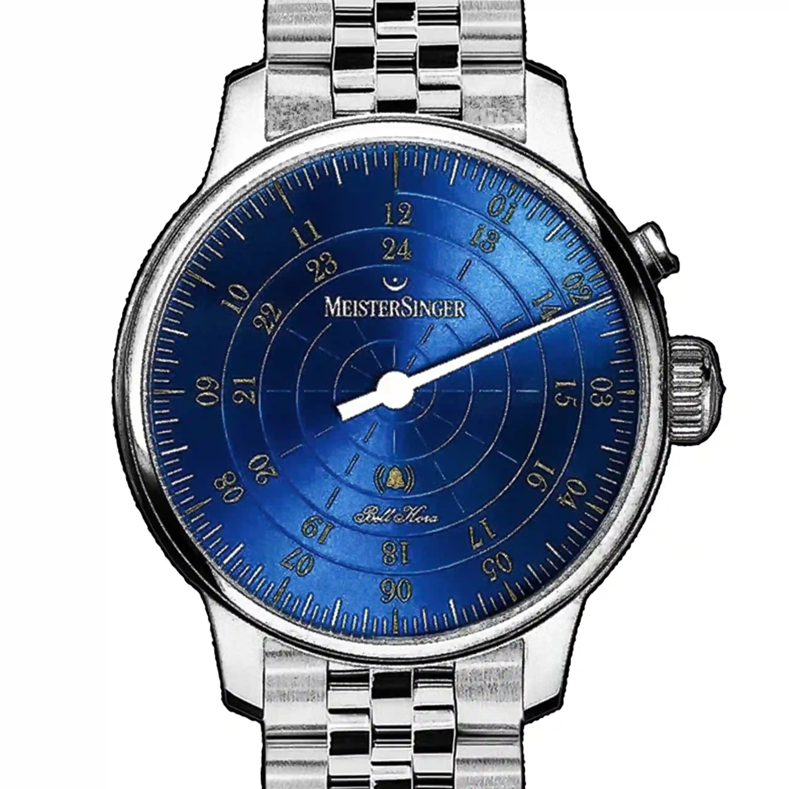 Meistersinger Bell Hora Automatique Bleu 43mm