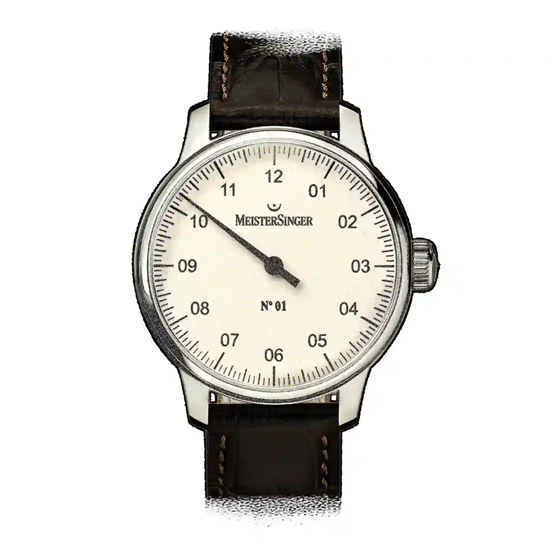 Meistersinger Nr. 01 Handaufzug Beige