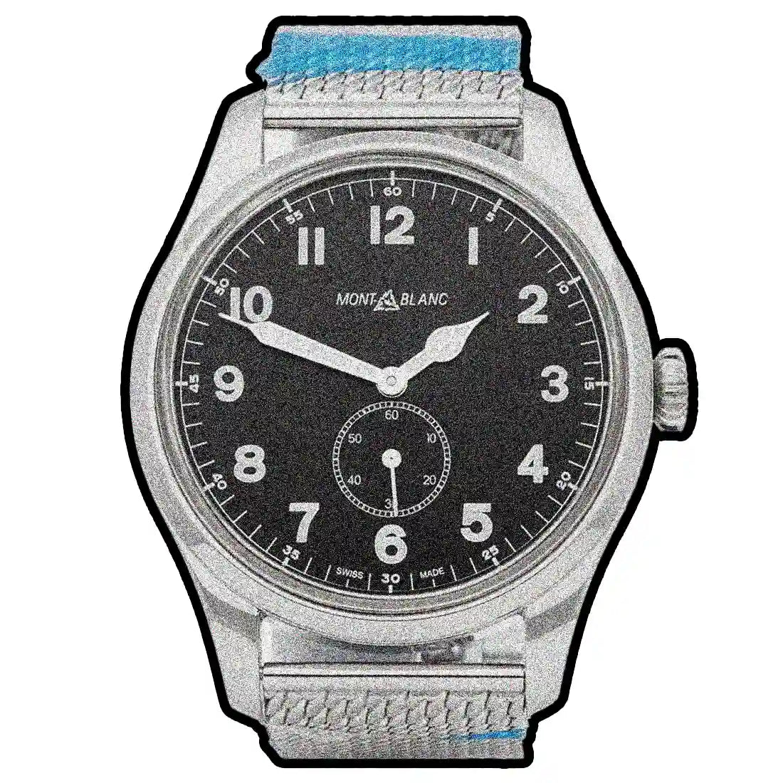 Montblanc 1858 Remontage Manuel Noir