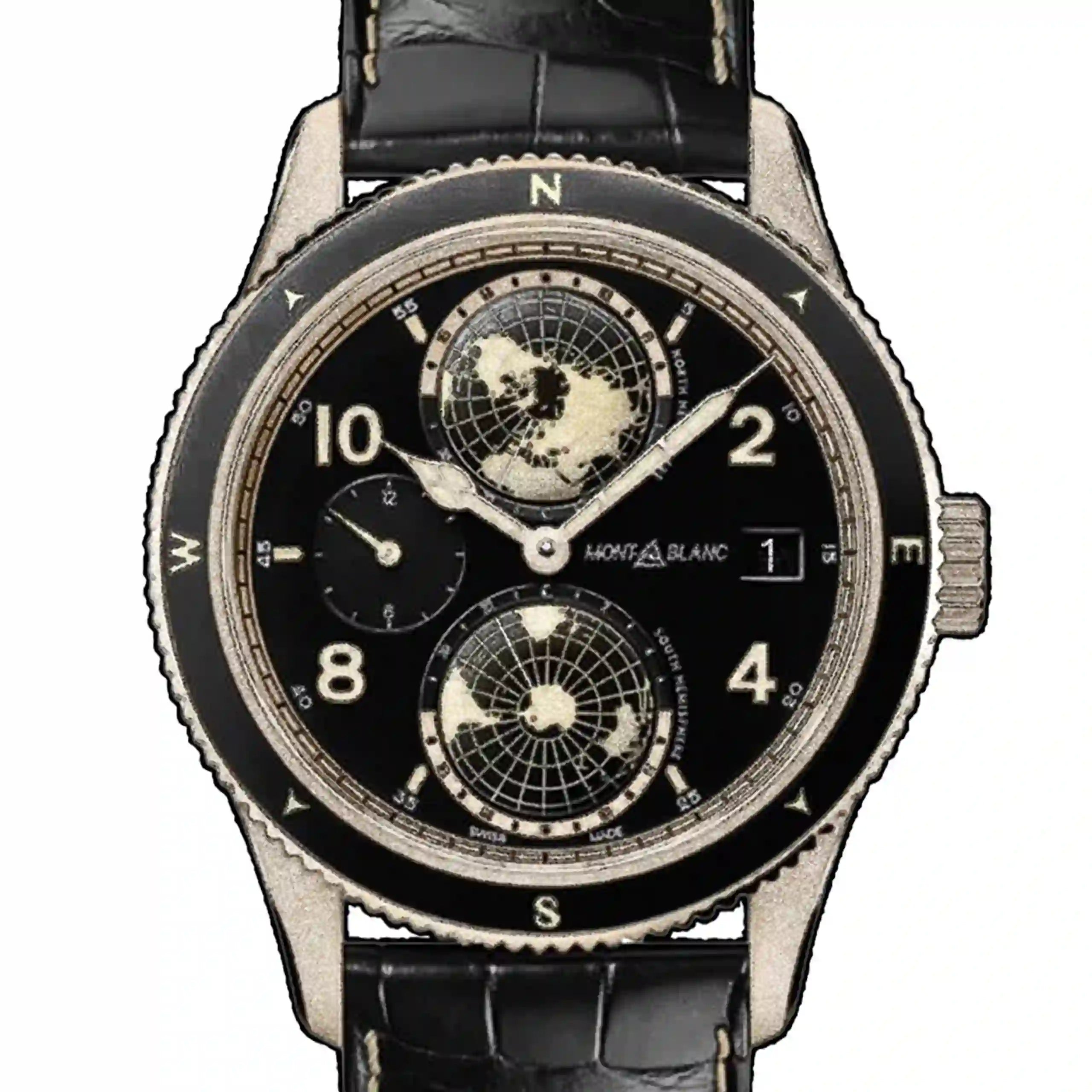 Montblanc 1858 Automatik Schwarz