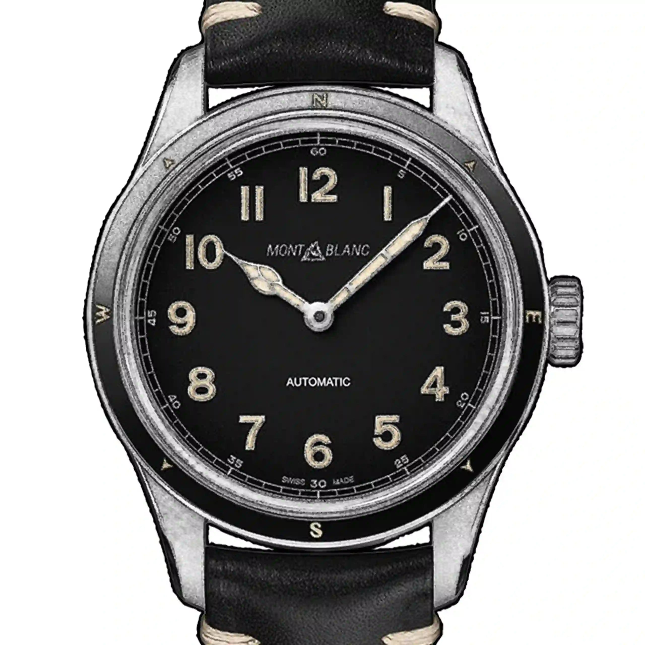 Montblanc 1858 Automatik Schwarz