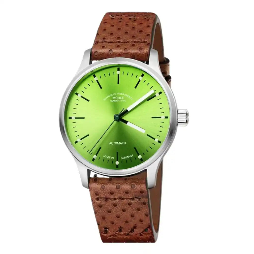 Mühle Glashütte Panova M1-40-76-1-LB-I Green Dial Stainless steel 40mm Watch
