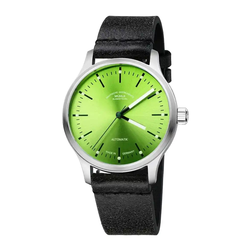 Mühle Glashütte Panova M1-40-76-1-LB-III Green Dial Stainless steel 40mm Watch