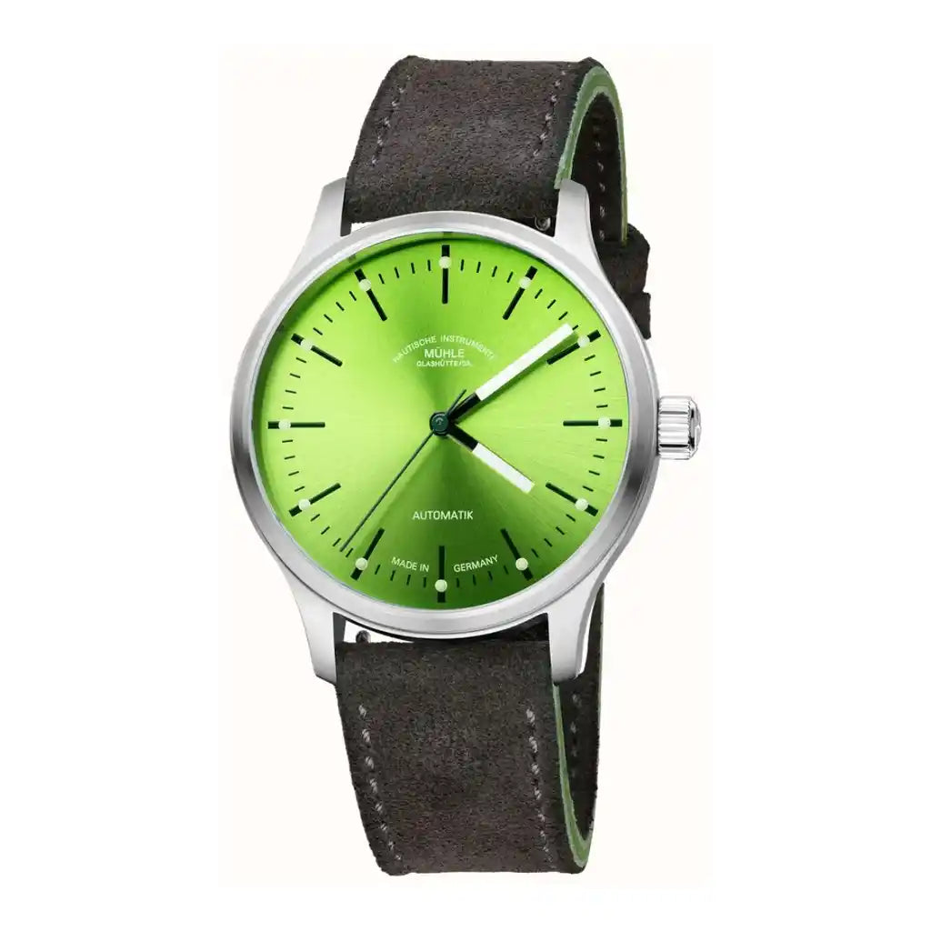 Mühle Glashütte Panova M1-40-76-1-LBV-I Green Dial Stainless steel 40mm Watch