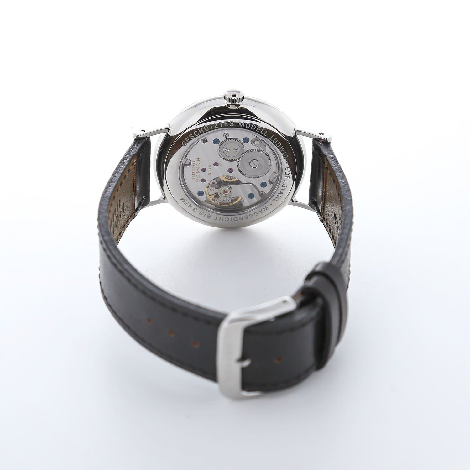 Nomos Glashütte Ludwig met handopwinding, wit, 38 mm