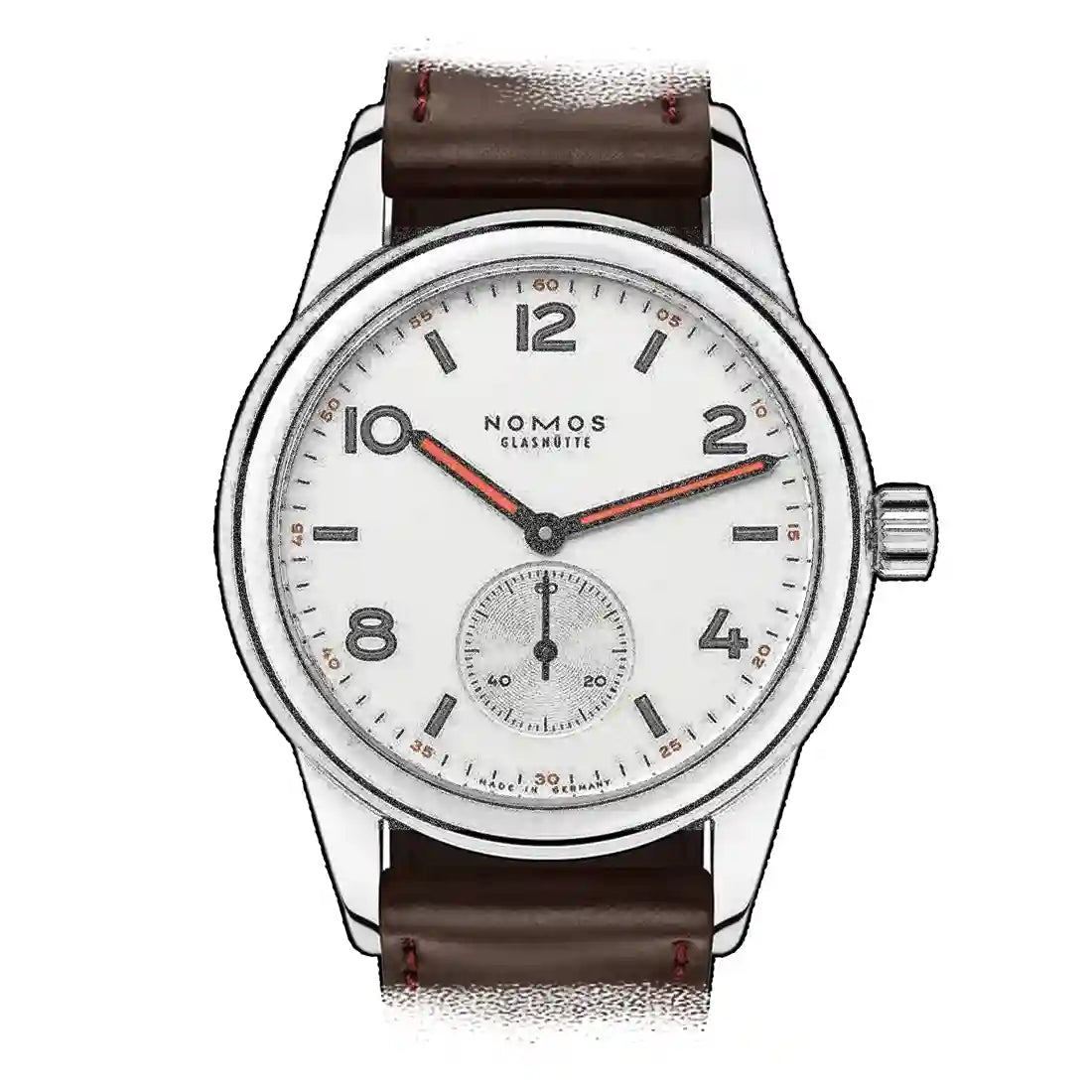 Nomos Glashütte Club Handaufzug Weiß