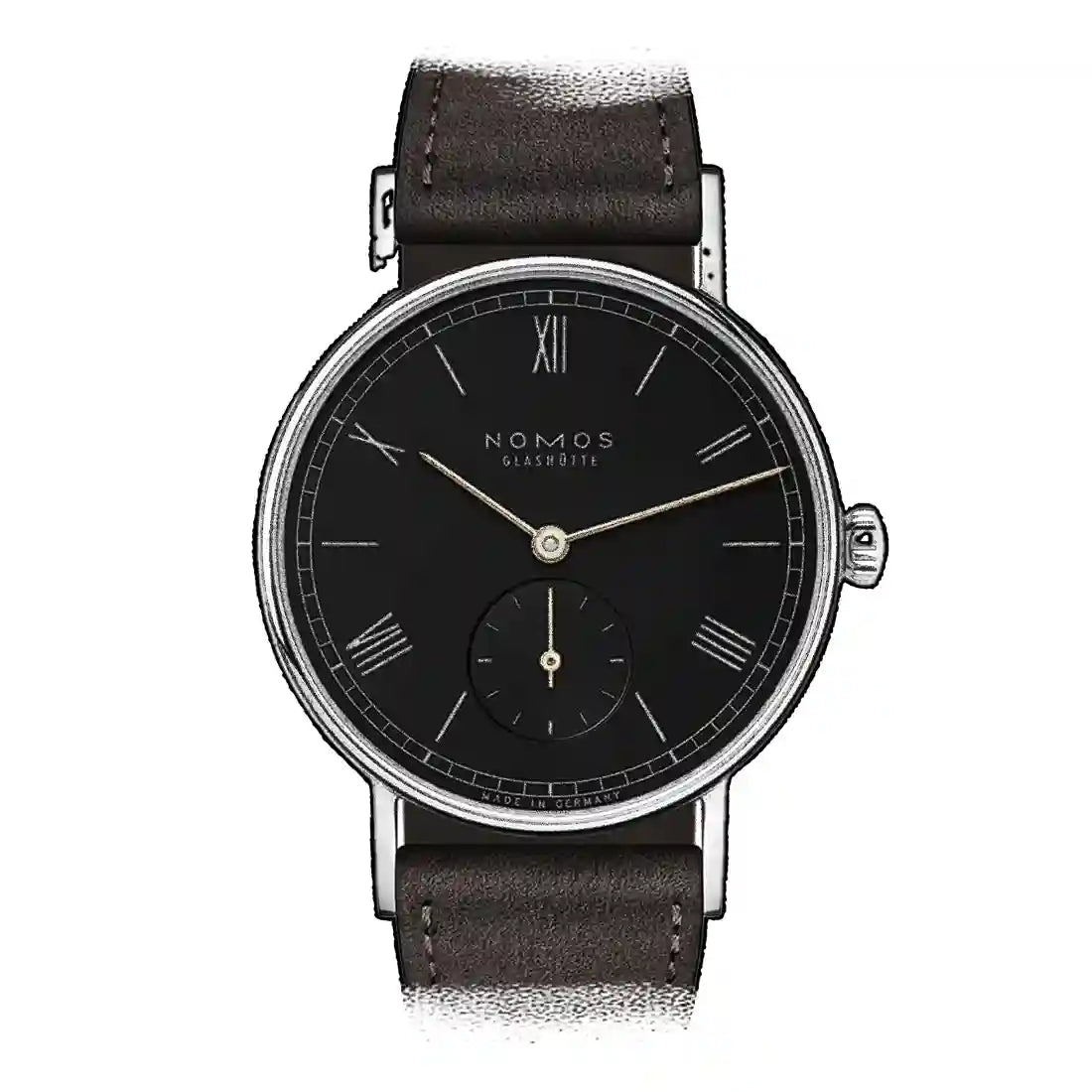 Nomos Glashütte Ludwig Handaufzug Schwarz