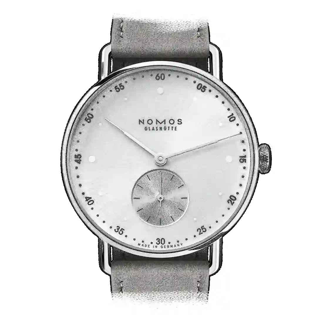 Nomos Glashütte Metro Handaufzug Silber