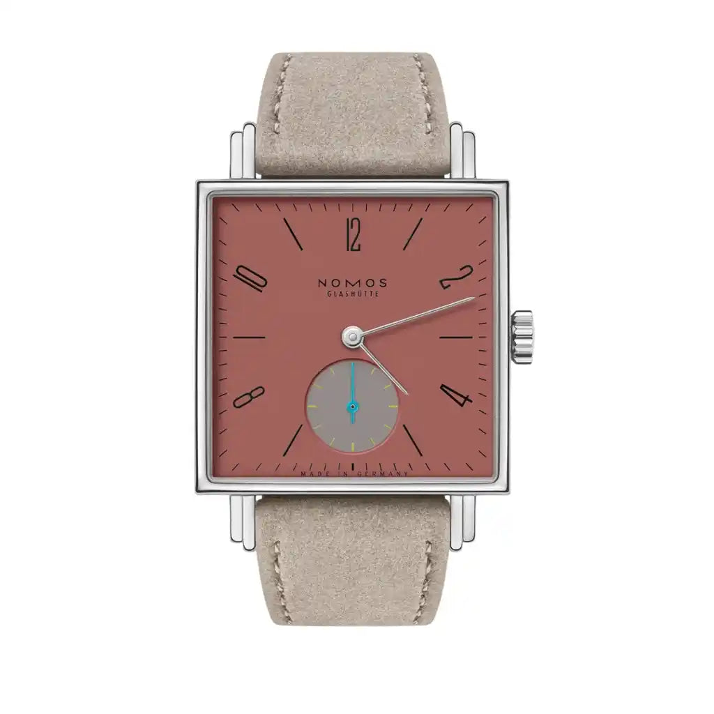 NOMOS Glashütte Tetra 438 Red Dial Stainless steel 30mm Watch