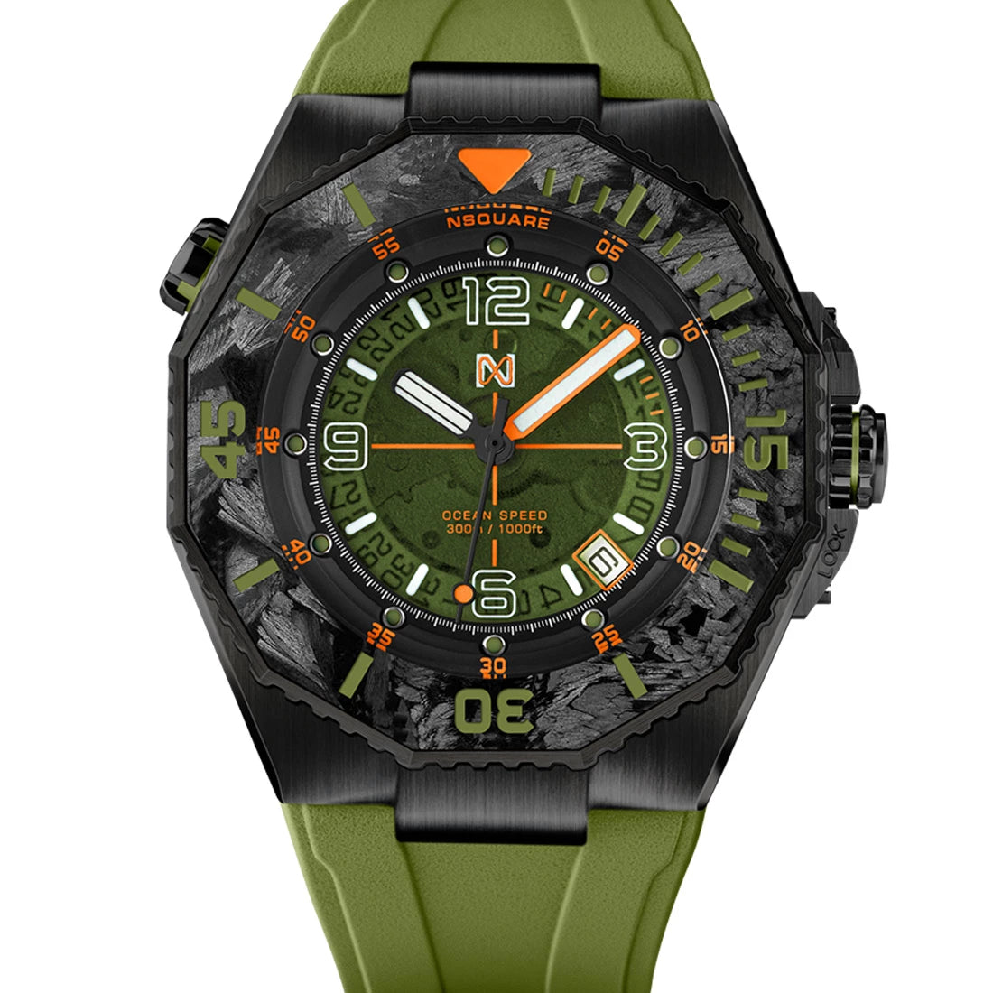 NSquare Diver Automatik Grün