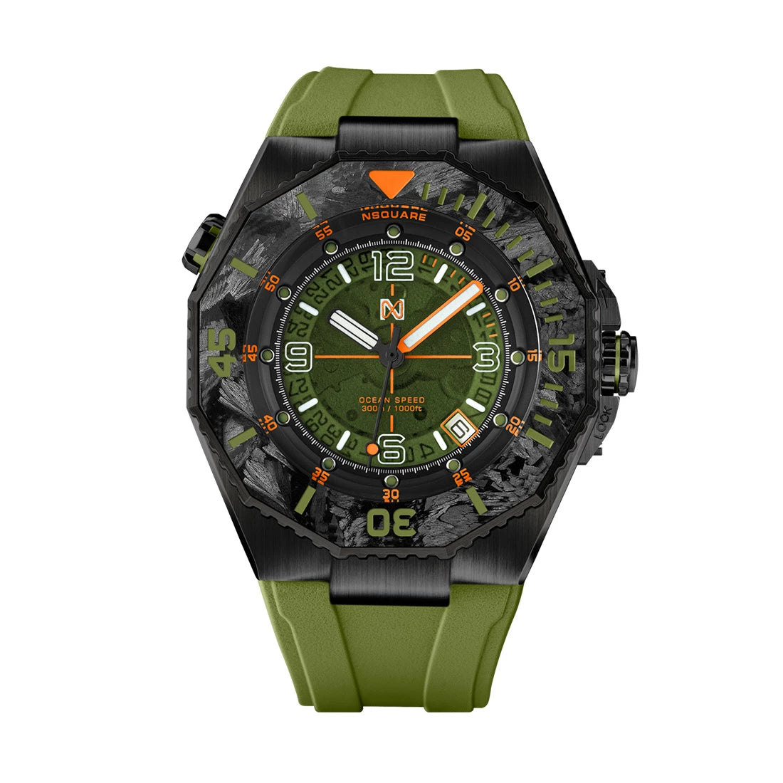 NSquare Diver Automatik Grün