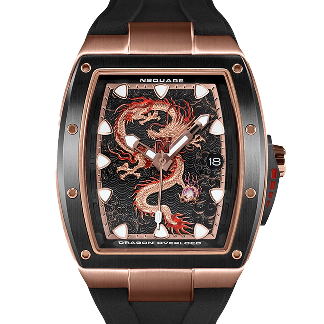 NSquare Dragon Automatik Schwarz