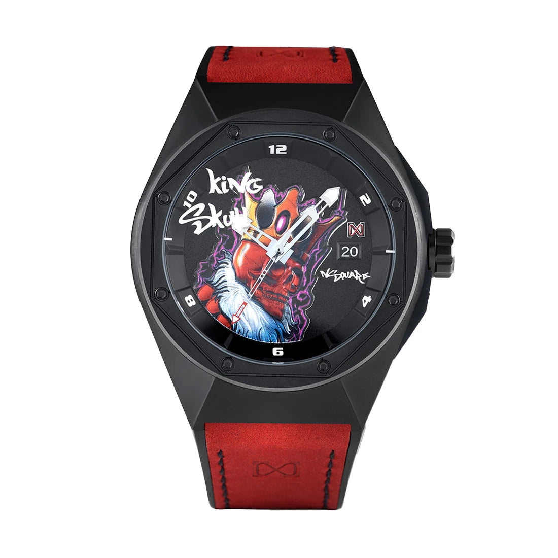 NSquare King Skull Automatik Schwarz