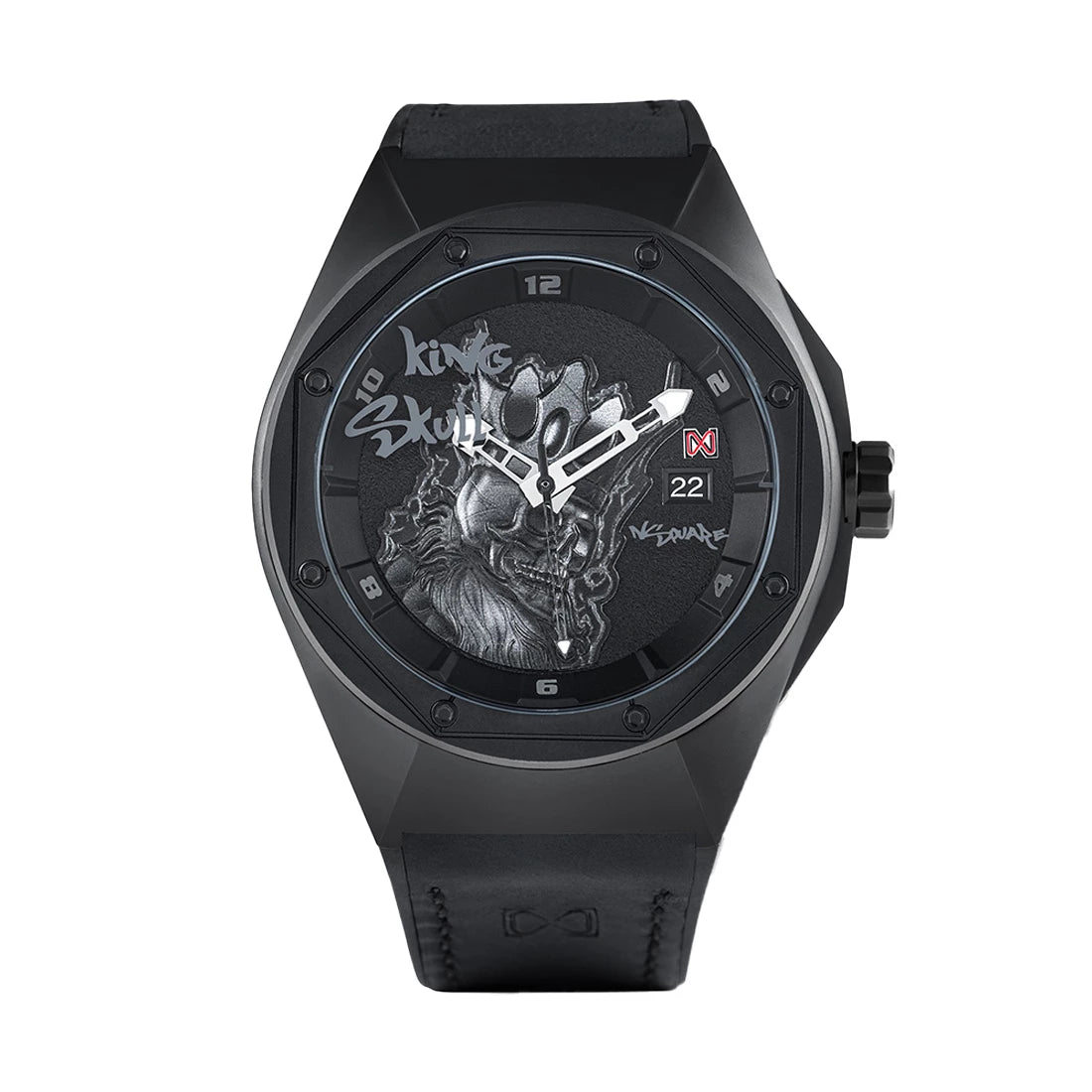 NSquare King Skull Automatik Schwarz