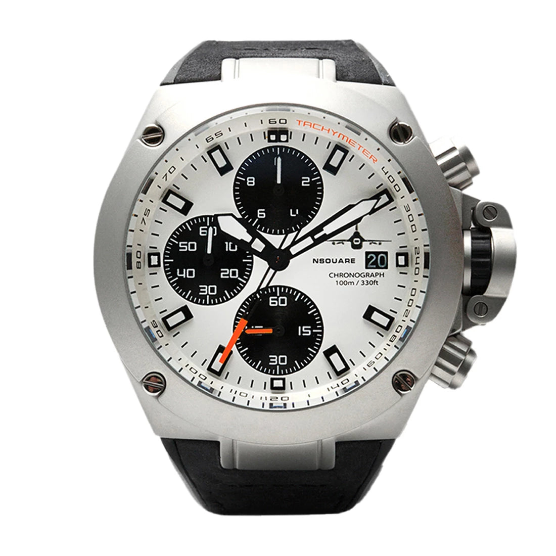 NSquare Navigator Quartz White 45mm