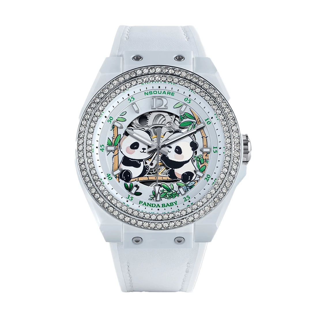 NSquare Panda Baby Automatik Weiß