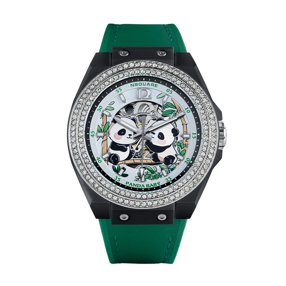 NSquare Panda Baby Automatik Weiß