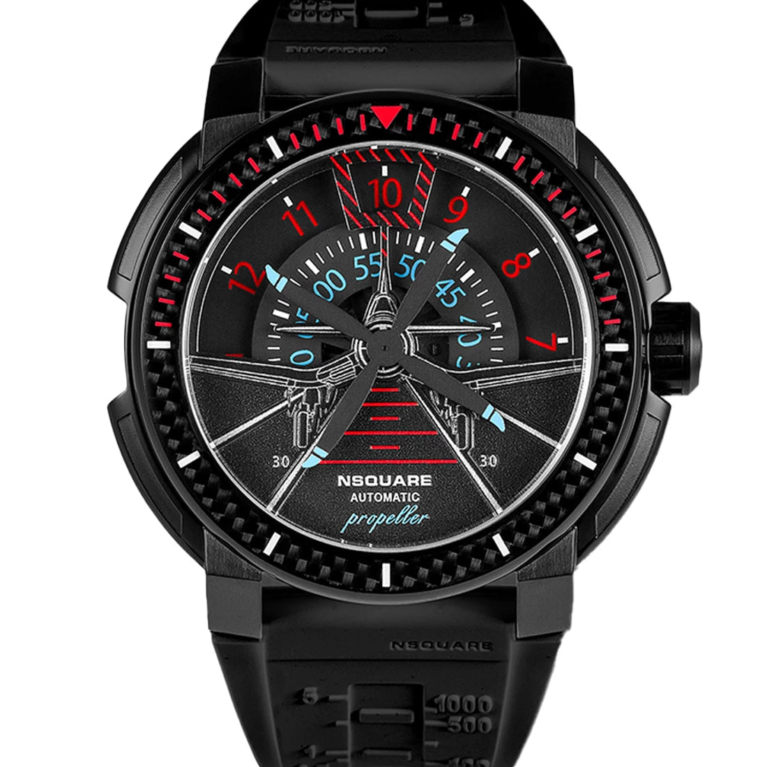 NSquare Propeller Automatic Black 48mm
