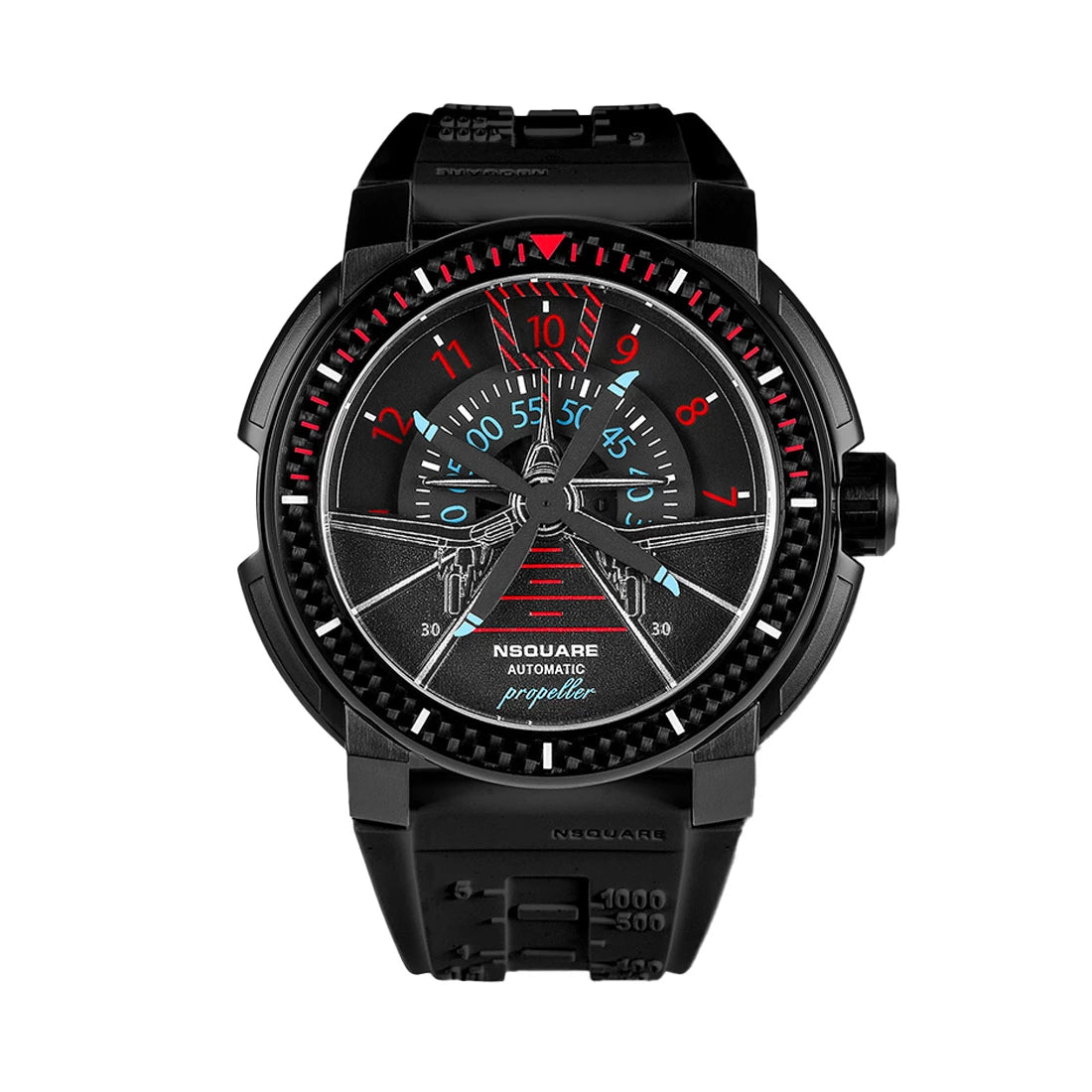 NSquare Propeller Automatic Black 48mm