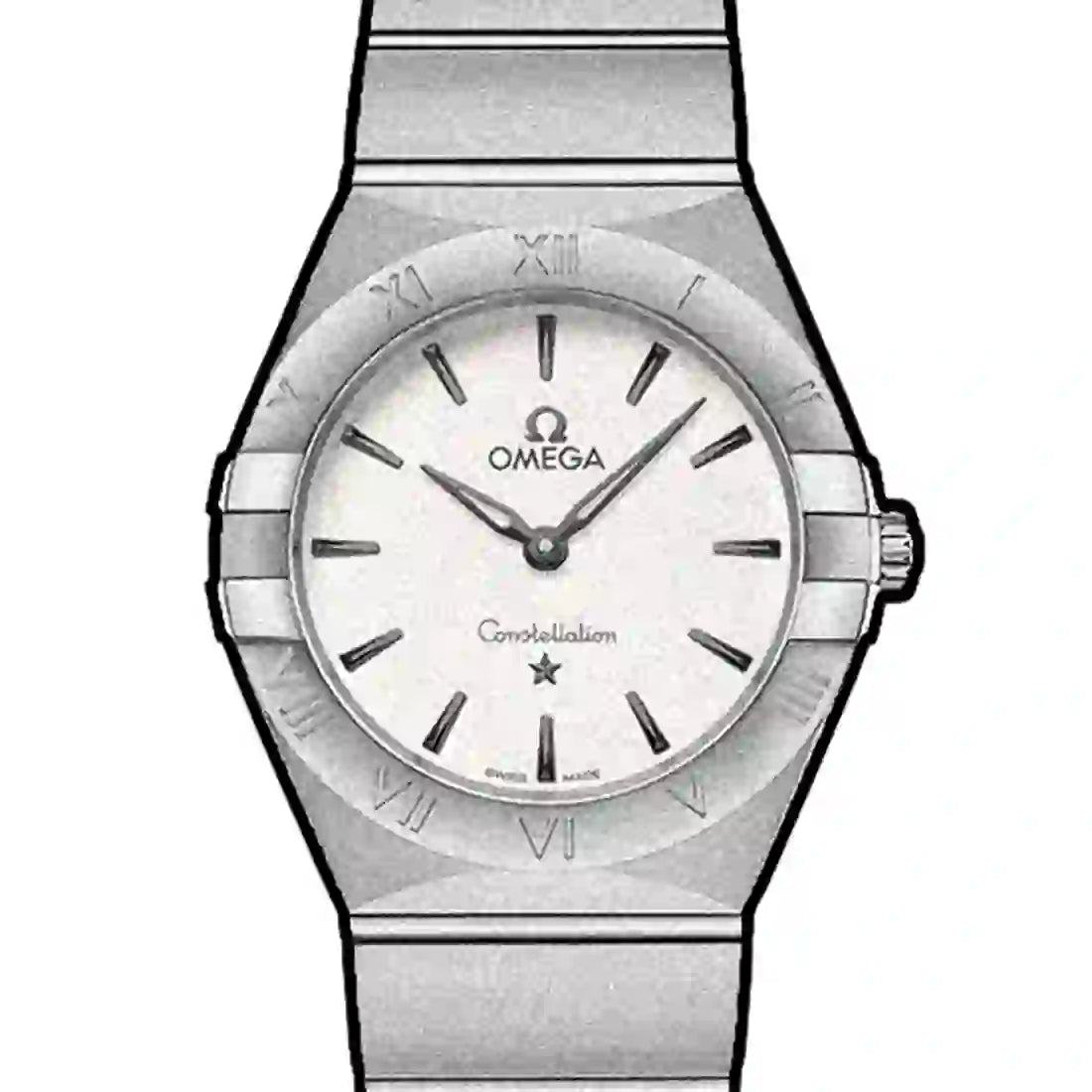 Omega Constellation Quartz Silver 28mm
