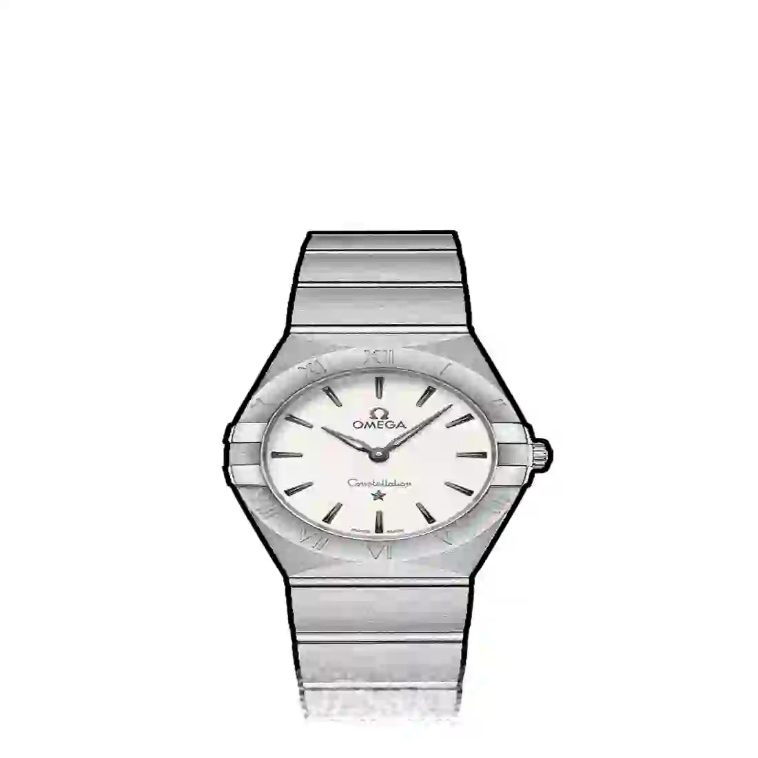 Omega Constellation Quartz Silver 28mm