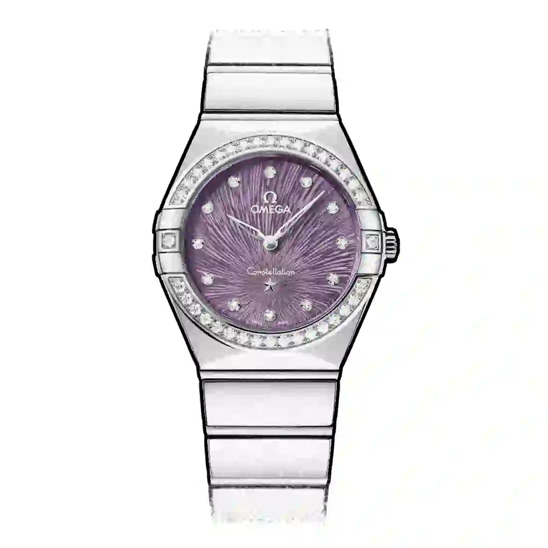 Omega Constellation Quartz Purple 28mm