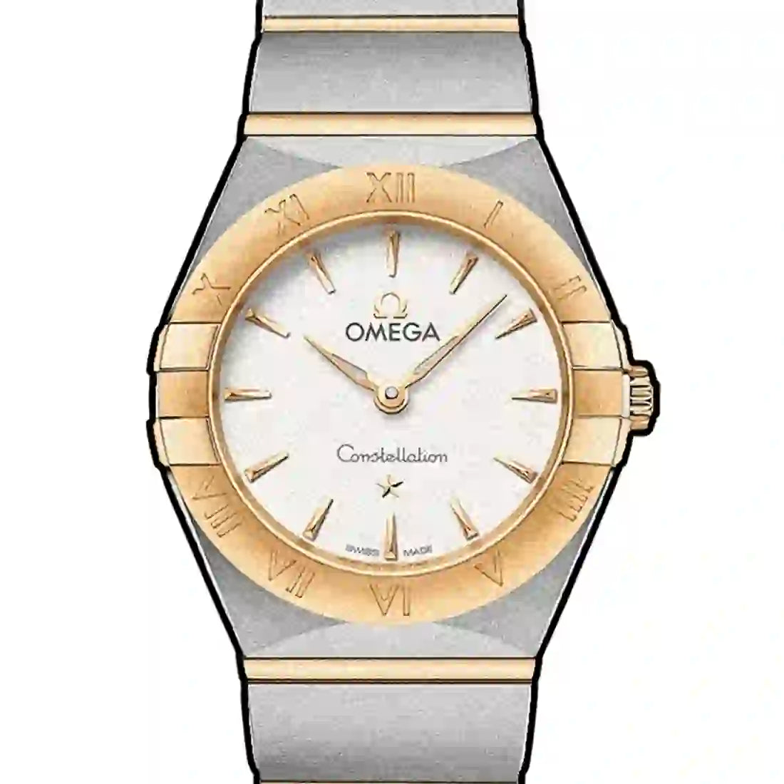 Omega Constellation Manhattan Quartz White 25mm