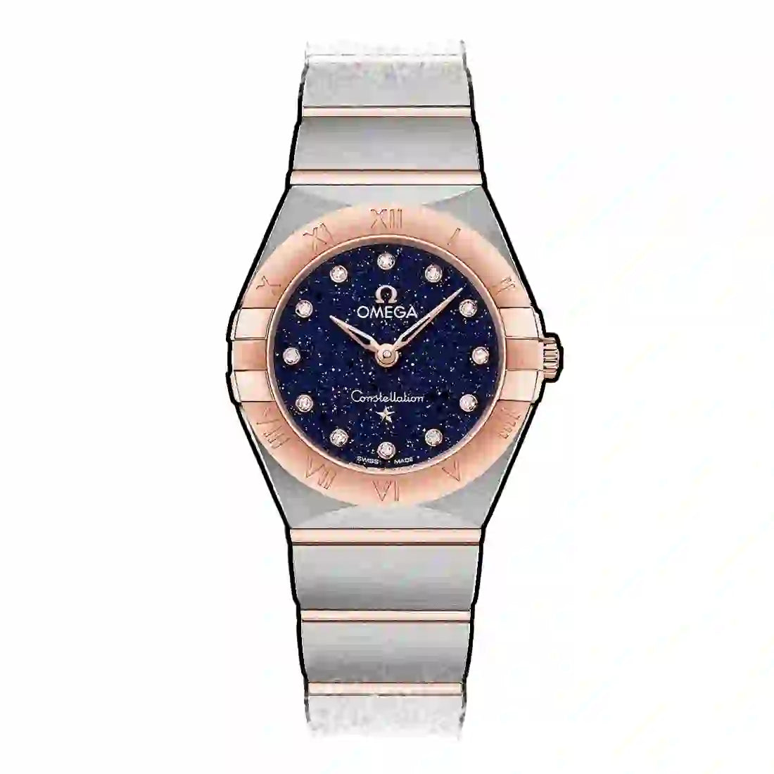 Omega Constellation Manhattan Quartz Blue 25mm
