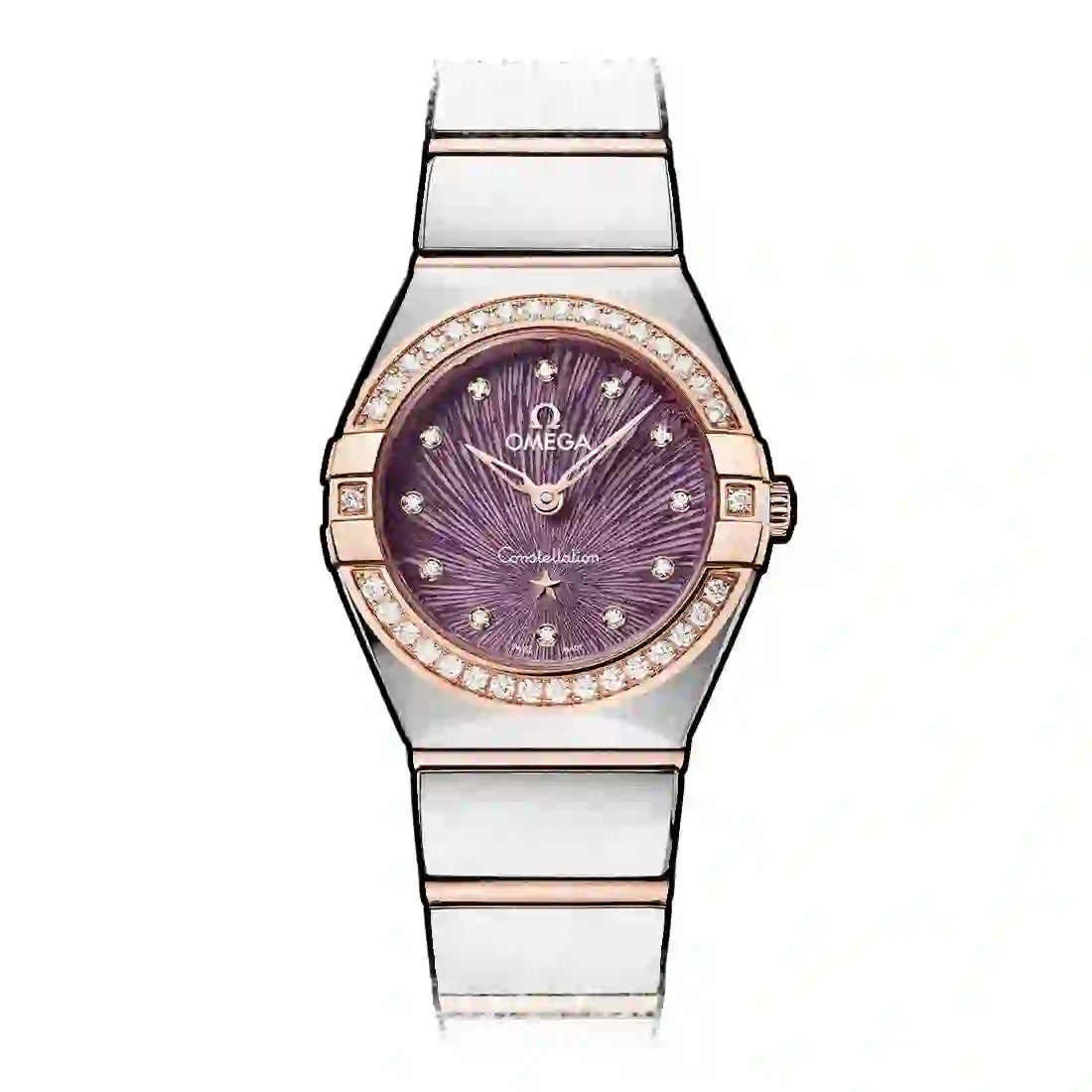 Omega Constellation Quartz Purple 25mm