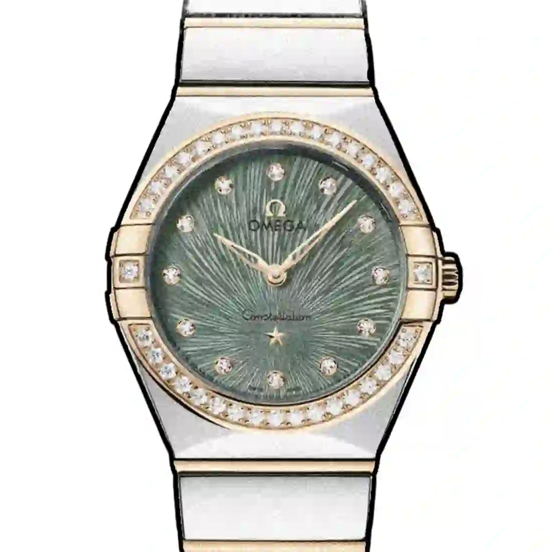 Omega Constellation Quartz Green 28mm